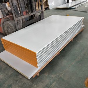 Buy cheap 60-120 kg 50mm rock wool sandwich panel with 10 wind resistance for office from wholesalers