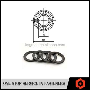 DIN 9250 Knurling Disc Spring Washer Black Oxide Conical Spring Contact Washer
