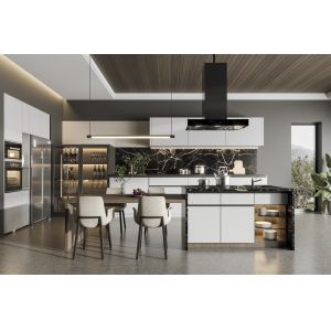 Buy cheap Modern MDF Kitchen Cabinet with High Gloss Lacquer Finish from wholesalers