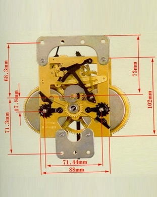 China made Chefoo 31 day key wind movement for grandfather clocks floor clocks