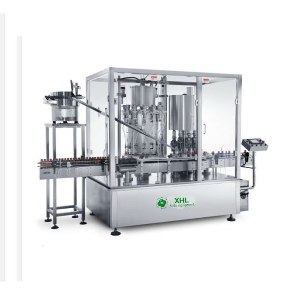 XHL-HYGZ sterile syrup and tincture filling and capping integrated machine for