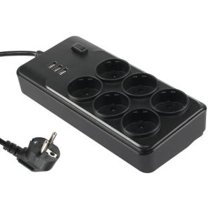 Multi - Function Plug Row Plug With USB Charging Smart Socket Switch To Insert