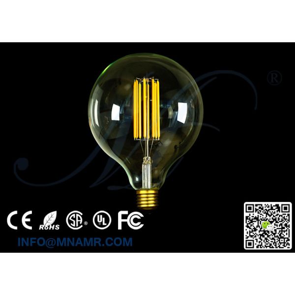 8W 110v-240v 5000k Stark White Led Filament Bulb Replace 50w Equal Incandescent Light Bulbs