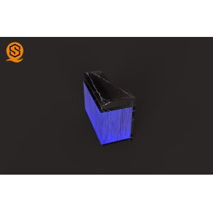 Artificial Stone Marble Led Bar Counter Easy Maintenance For Restaurant