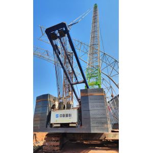 Buy cheap 2021 Zoomlion Used Crawler Crane with Jib Length of 18m and Cummins Engine Main Boom 59m Counterweight 76t Running Time 6850h from wholesalers