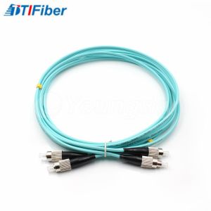 Indoor Duplex OM3 Fiber Optic Patch Cables Jumper MM FC - FC UPC Low Insertion