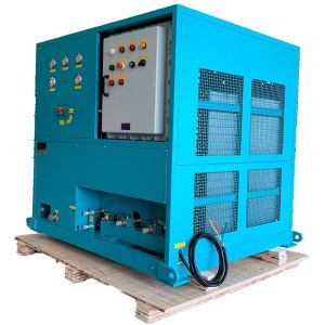 Buy cheap freon ac recharge machine 25HP tank recovery machine air conditioning gas charging machine oil less ac recovery system from wholesalers