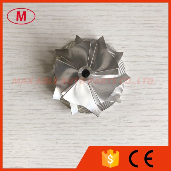 Quality RHX6 58.93/77.98mm 5+5 blades high performance turbo milling/aluminum 2618/billet compressor wheel for sale