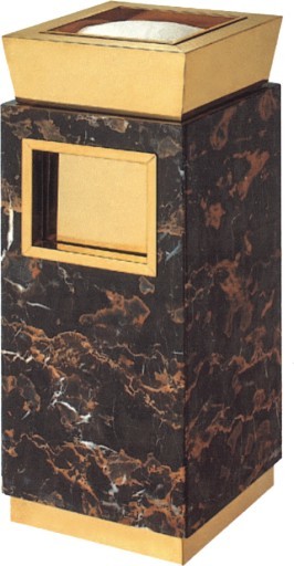 Quality Marble Titanium Stand Up Ashtrays Suitable for Hotel lobby for sale