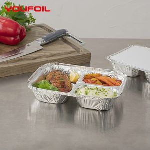 Buy cheap Take Away Multiple Compartments Disposable Aluminum Foil Tray from wholesalers