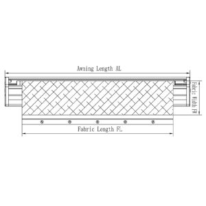 Self-Propelled/Trailer Rvs Fabric Soa2 Sliding out Awning for RV Truck Camper