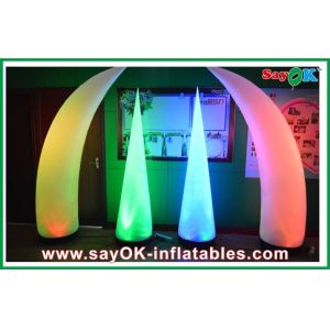 Fashion Customized Inflatable LED Light Logo Printing With Air Blower