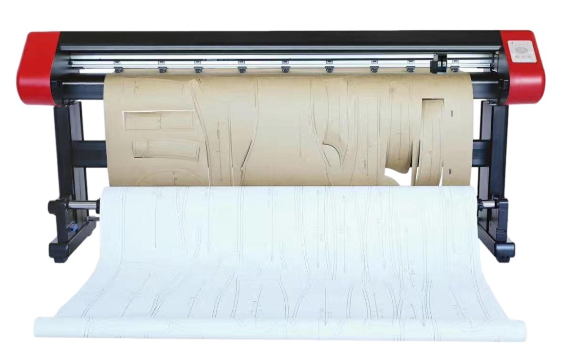Advertising Company Garment Paper Pattern Cutter Plotter with Vertical Inkjet