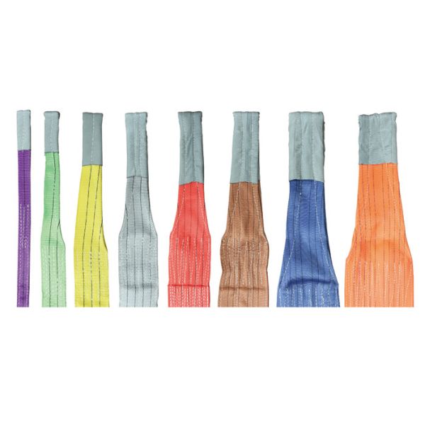 Industrial Eye - Eye Duplex Polyester Webbing Slings Four-Layer In Green / Red /