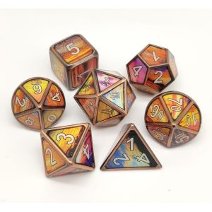 Buy cheap Hand Polished Metal RPG Dice Lightweight Neat Sharp Edges Polyhedron from wholesalers