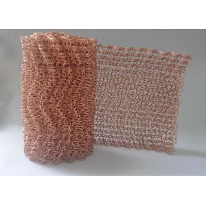 Buy cheap 127mm 5 Inch Width 0.23mm Knitted Copper Wire Mesh OEM ODM from wholesalers