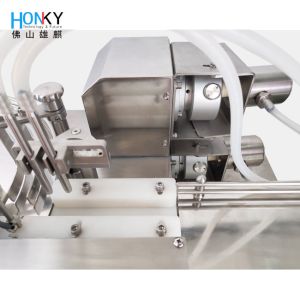 Buy cheap Desktop Automatic Small Vial Liquid Filling Machine High Speed Filling System With Double Ceramic Piston Pump For Cosmetic Liuqid Filling from wholesalers