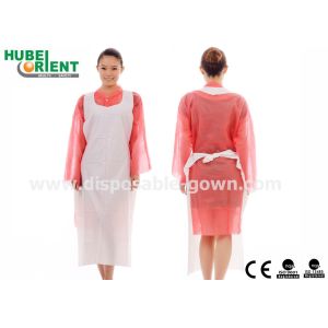 Buy cheap 0.08mm Polythene Disposable Plastic Apron With Smooth Surface from wholesalers