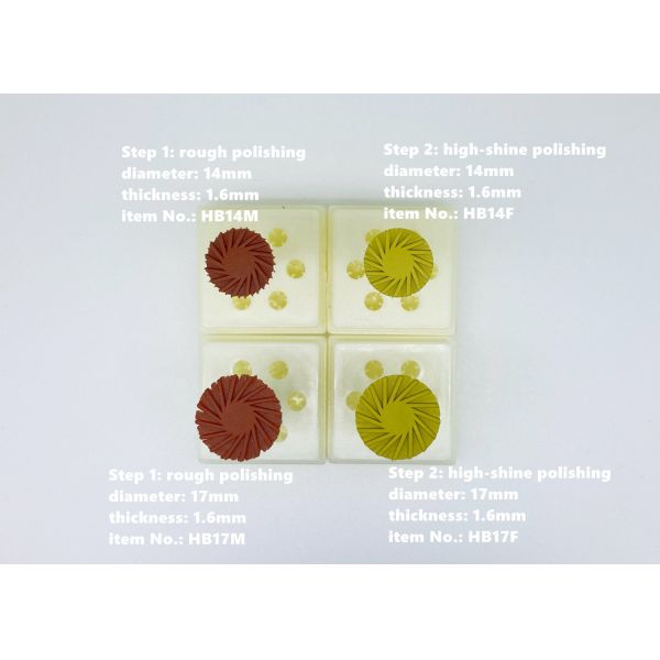 Emax Rubber Diamond Abrasive Disc Grinding Tool Sintered For Lithium Disilicate