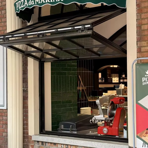 Tempered Glass Folding Windows - Safety Certified EN 12150