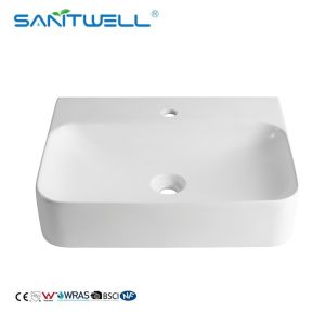 Buy cheap AB8522 Chinese Factory Ceramic Sanitary Ware Rectangular Bathroom Sink from wholesalers