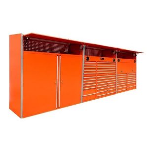 Powder Coated Garage Storage Cabinet with Customized Support and 1.0-1.5mm