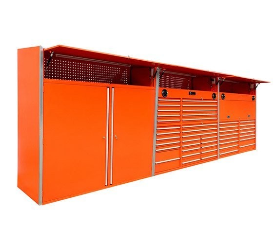 Quality Powder Coated Garage Storage Cabinet with Customized Support and 1.0-1.5mm Thickness for sale