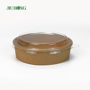 Buy cheap Microwavable Biodegradable Paper Bowl 1100ml Greaseproof With Lids from wholesalers