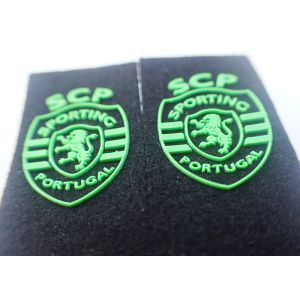 Buy cheap Embossed Felt Backing Injection Rubber Custom Clothing Patches from wholesalers