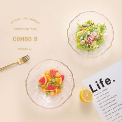 Buy cheap Hotel Practical Gold Rim Glass Charger Plates Multifunctional Sturdy from wholesalers