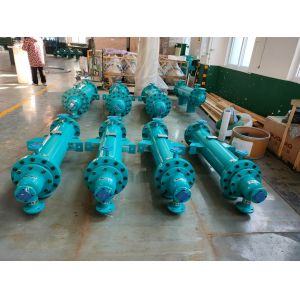 China NPT Connection Teflon-lined Tube Heat Exchanger with Vertical Mounting Type on sale