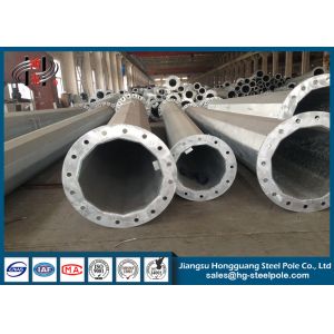 Buy cheap Anti Rust Customized Q235 Power Transmission Poles , Electrical Power Pole from wholesalers