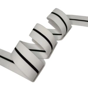 40mm Polyester Elastic Webbing Knitted Nylon Elastic Tape White And Black