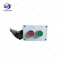 China Two Holes Custom Wiring Harness Processing Plastic Push Button Control Box for sale