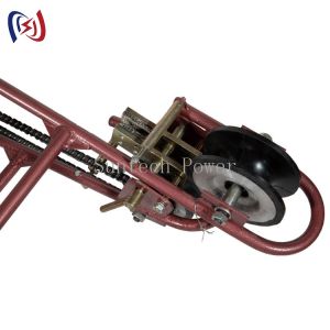 1kN Aluminum Sheave Inspection Trolley For Transmission Line Maintenance