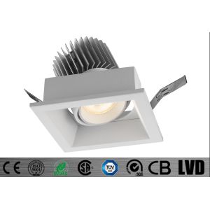 Buy cheap 7W Warm White 180ma Led Spot Downlights IP20 Aluminum 25 Deg Tilt from wholesalers