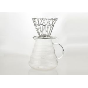 Buy cheap High Borosilicate Coffee Pot With Stasinless Steel Collapsible Shelves from wholesalers