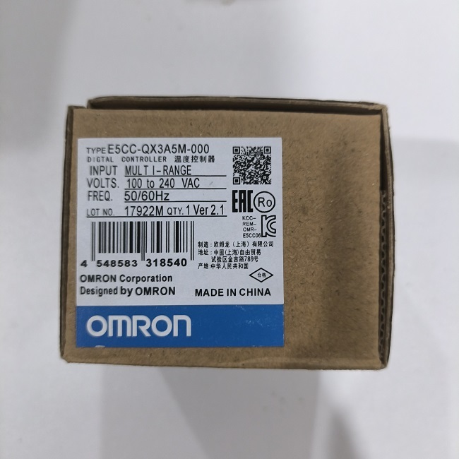 Quality Omron E5CC-QX3A5M-000 Temperature Controller 1/16 DIN 12 VDC Pulse Output 100 for sale Buy cheap Omron E5CC-QX3A5M-000 Temperature Controller 1/16 DIN 12 VDC Pulse Output 100 product