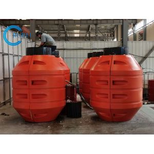 China Customized Size PU HDPE Pipe Floater For Floating Marine Dredging Pipeline on sale