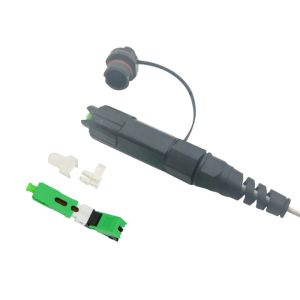 Buy cheap Outdoor Mini-SC/APC Water-poof Reinforced 01-type Field Installable Fast Connectors for Harsh Environment Interconnect from wholesalers