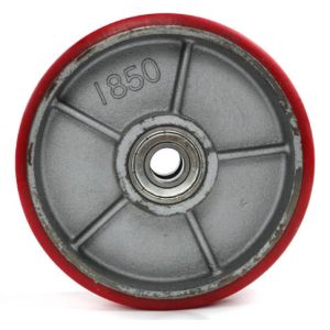 Buy cheap pallet jack PU steering wheels 180mm product