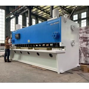 20x6000mm Carbon STeel Guillotine Shearing Machine Hudraulic With Estun E21s