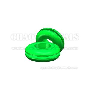 Buy cheap Green Silicone Rubber Grommet Seal Propanol Ethyl Carbinol Nitrobenzene Resistance from wholesalers