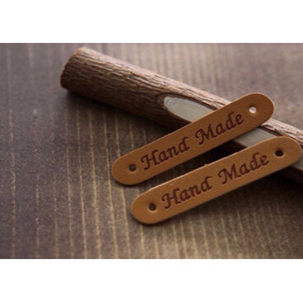 Quality Embossed Custom Leather Clothing Patches , Creative Leather Flight Jacket Patches for sale