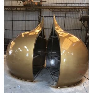 Buy cheap Islamic Architecture Golden Mosque Dome Custom Made In China Manufacturer from wholesalers