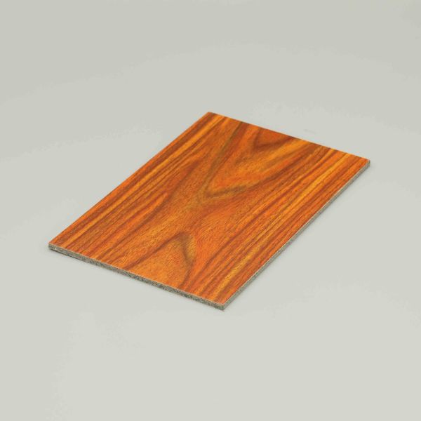 Quality Scratch resistant deep rosewood Aluminum Composite Panel costomerized sizes with sing or double side l for sale