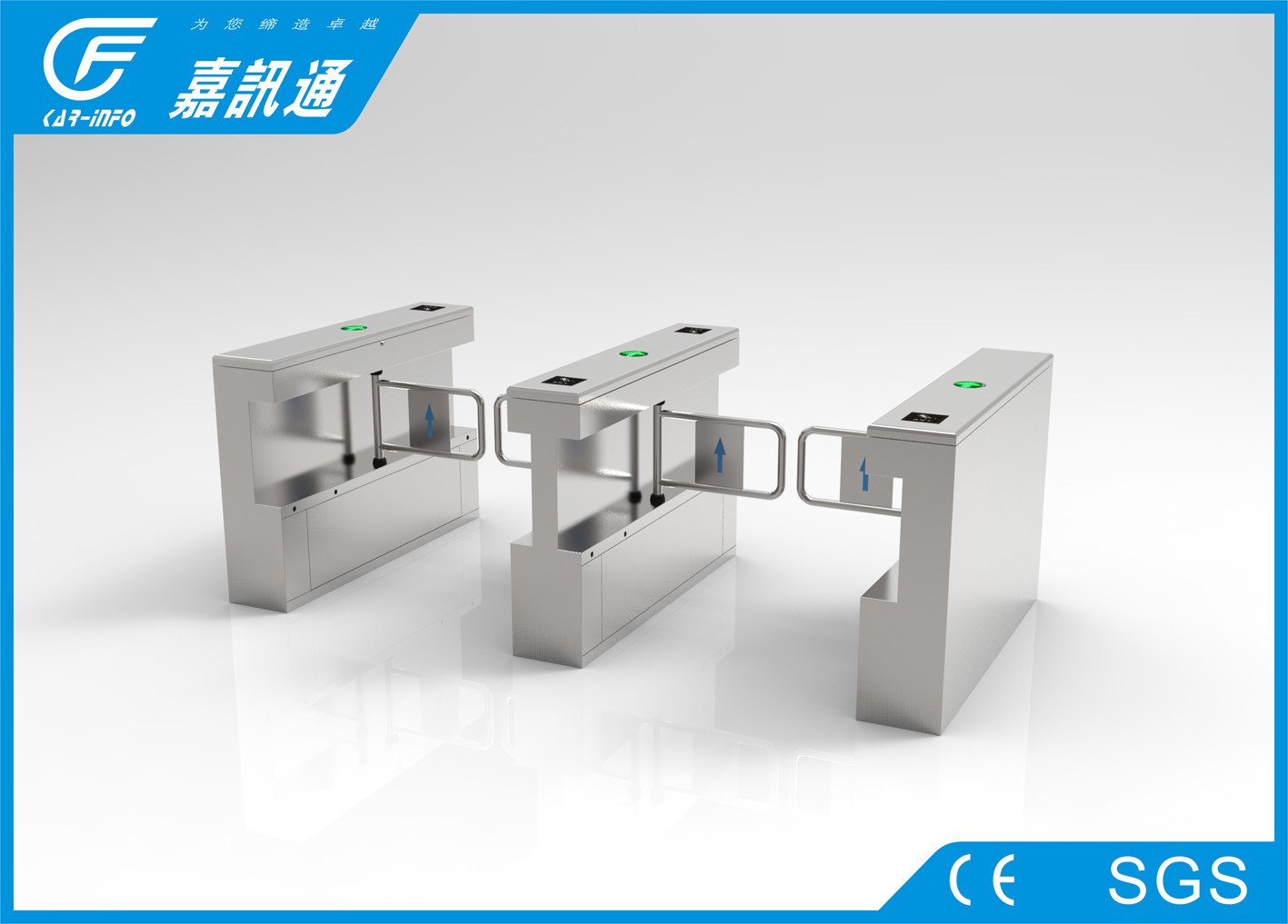 Buy cheap Automatic Alarm Sensor Secuirty Swing Gate Arm Barrier Gates For Public Place from wholesalers