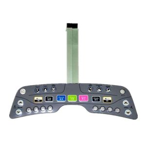 Vandal Resistant Flat Keys Illuminated Backlighting Keyboards Led Membrane