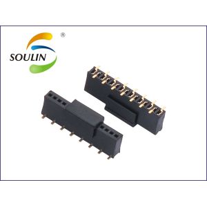 Buy cheap PBT UL94V0 Female Header Connector Dual Row SMT H4.3 With Cap product