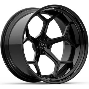 Buy cheap Mercedes SL 55AMG R230 20x10 and 20x12 Gloss Black Custom 2-PC Forged Rims from wholesalers